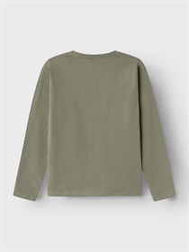 NAME IT Langærmet Bluse Vux Dusty Olive